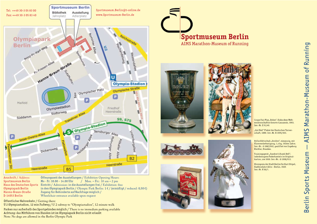 Sportmuseum Berlin AIMS Marathon-Museum of Running