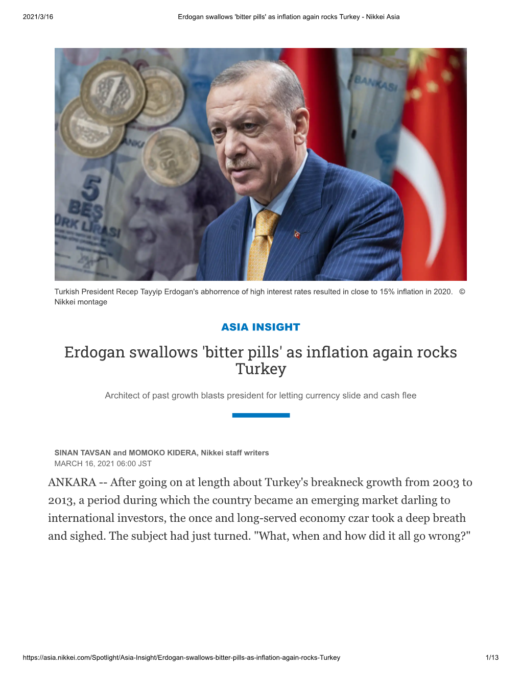 Erdogan Swallows 'Bitter Pills' As in Ation Again Rocks
