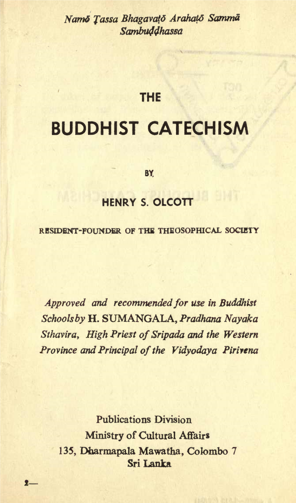 Buddhist Catechism