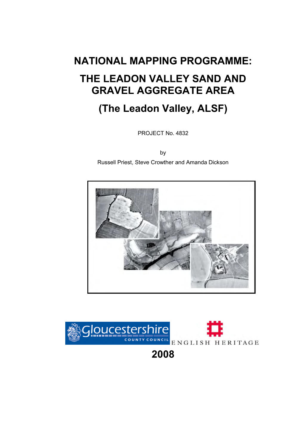 THE LEADON VALLEY SAND and GRAVEL AGGREGATE AREA (The Leadon Valley, ALSF)