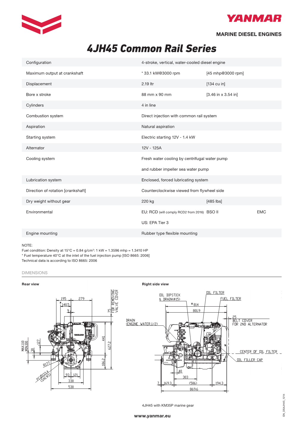 4JH45 Common Rail Series