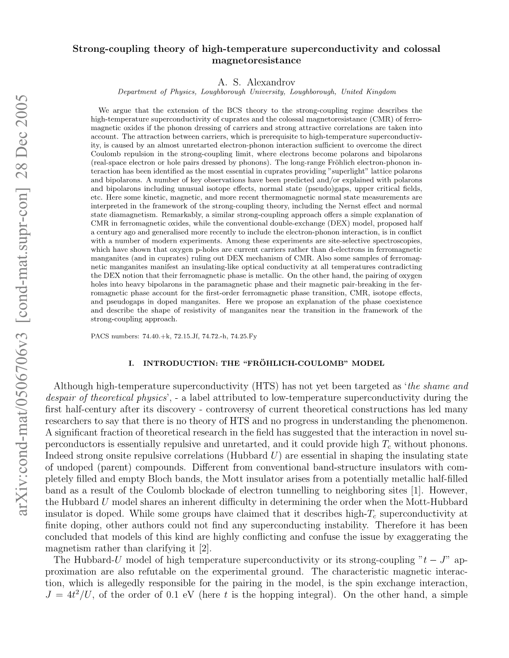 Strong-Coupling Theory of High-Temperature Superconductivity and Colossal Magnetoresistance