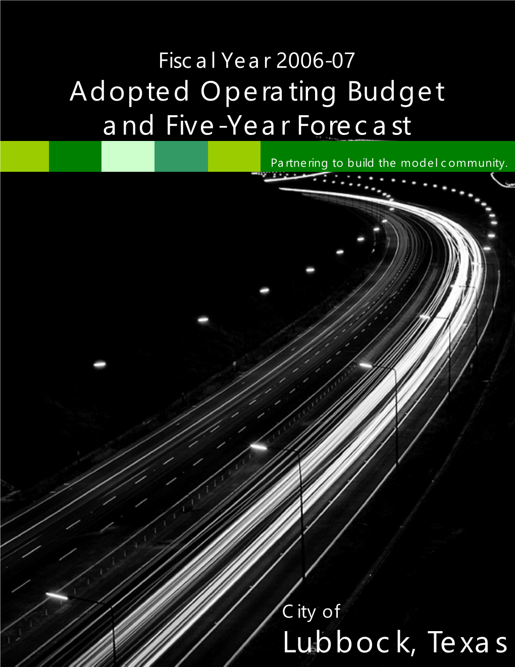 Adopted Operating Budget and Five-Year Forecast