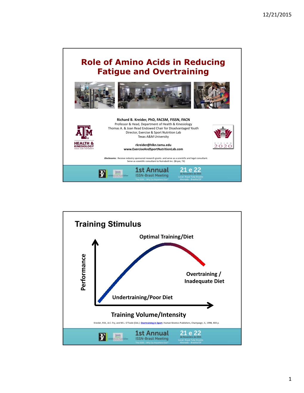 Role of Amino Acids in Reducing Fatigue and Overtraining Training