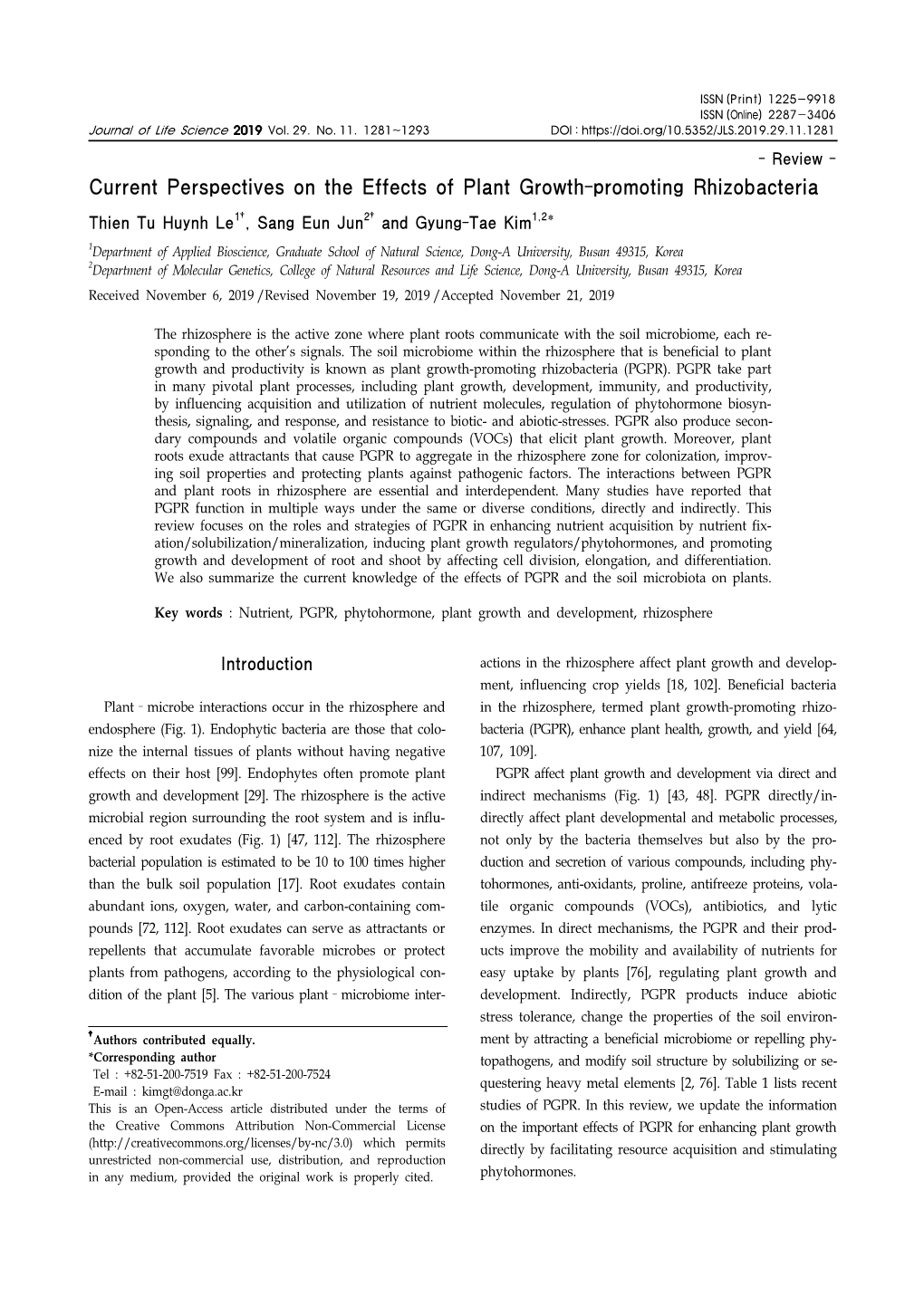 Current Perspectives on the Effects of Plant Growth-Promoting Rhizobacteria