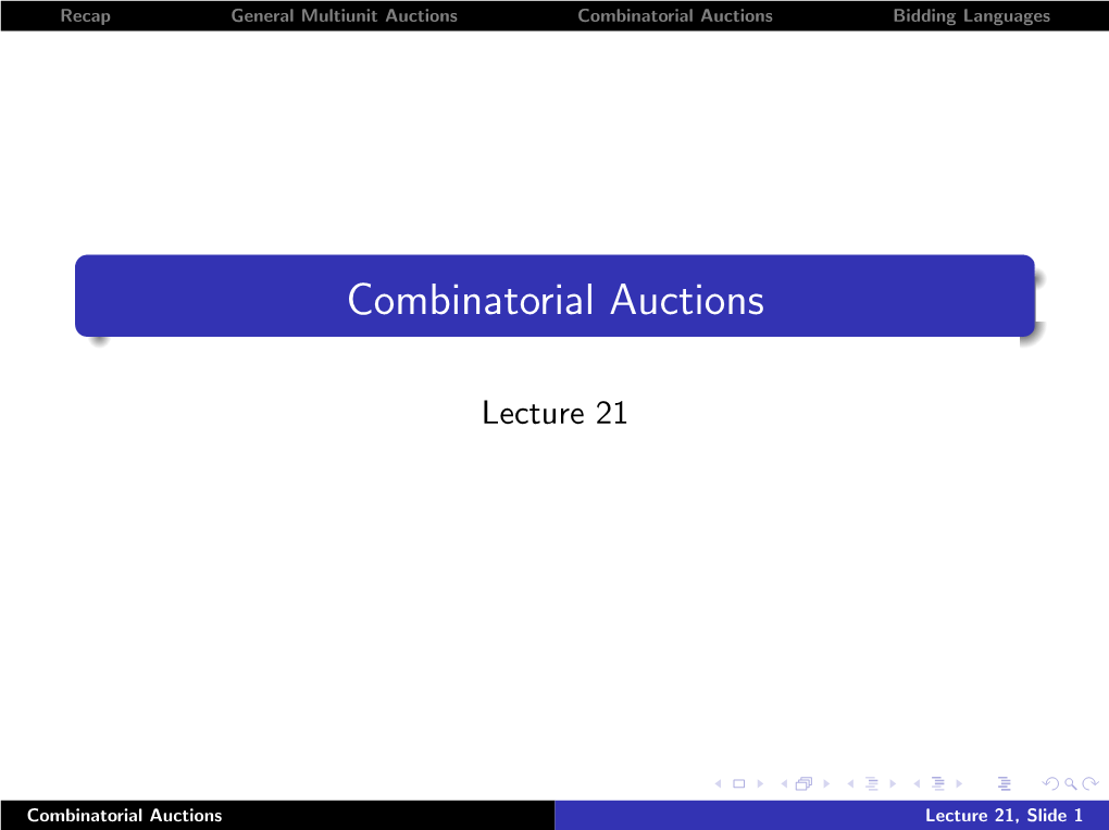 Combinatorial Auctions Bidding Languages