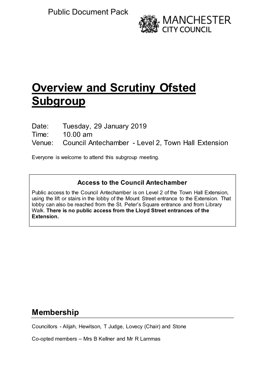 (Public Pack)Agenda Document for Overview and Scrutiny Ofsted