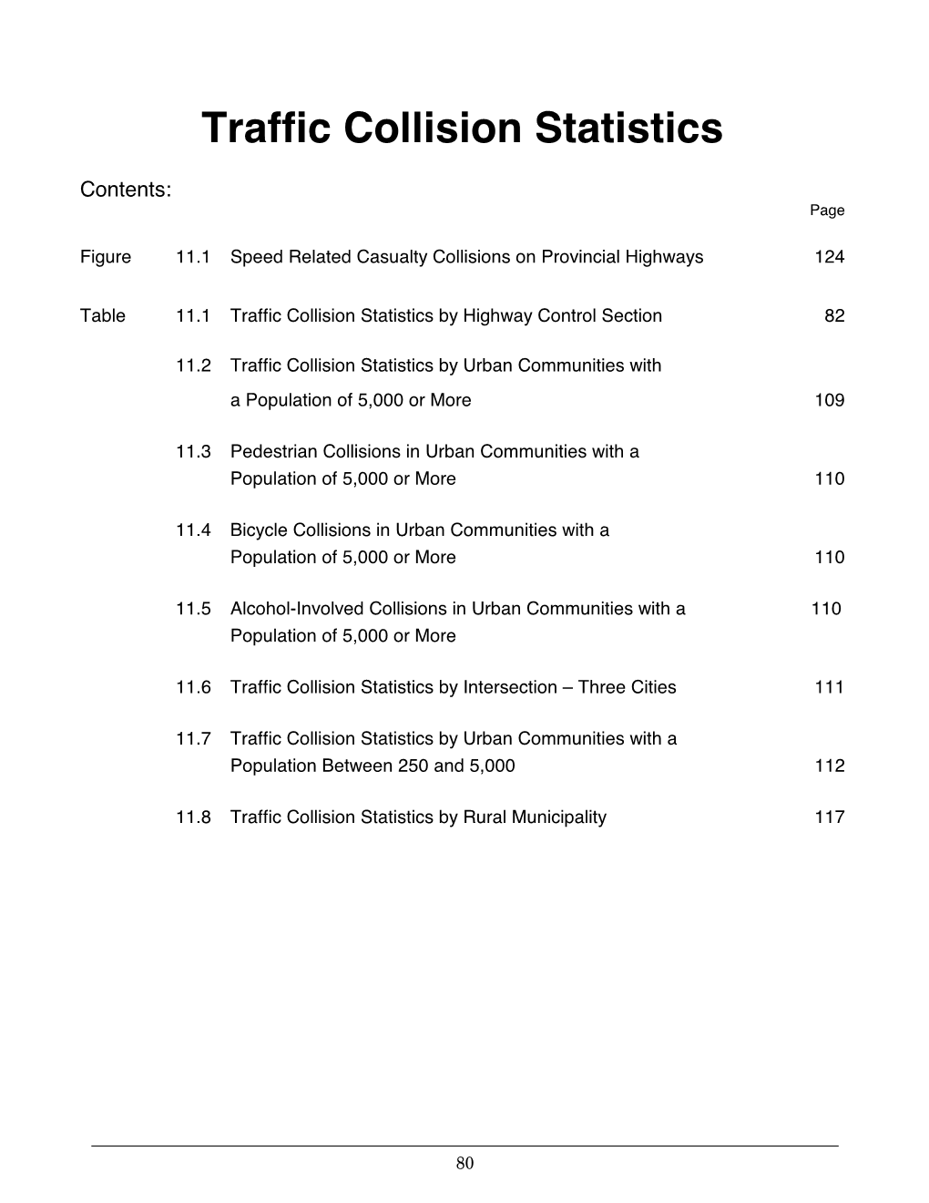 Traffic Collision Statistics
