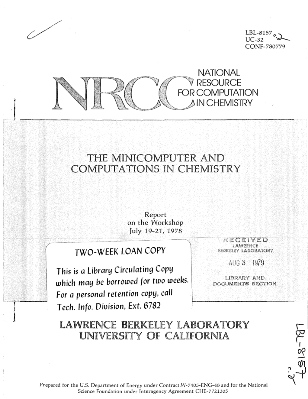 The Minicomputer and Computations in Chemistry