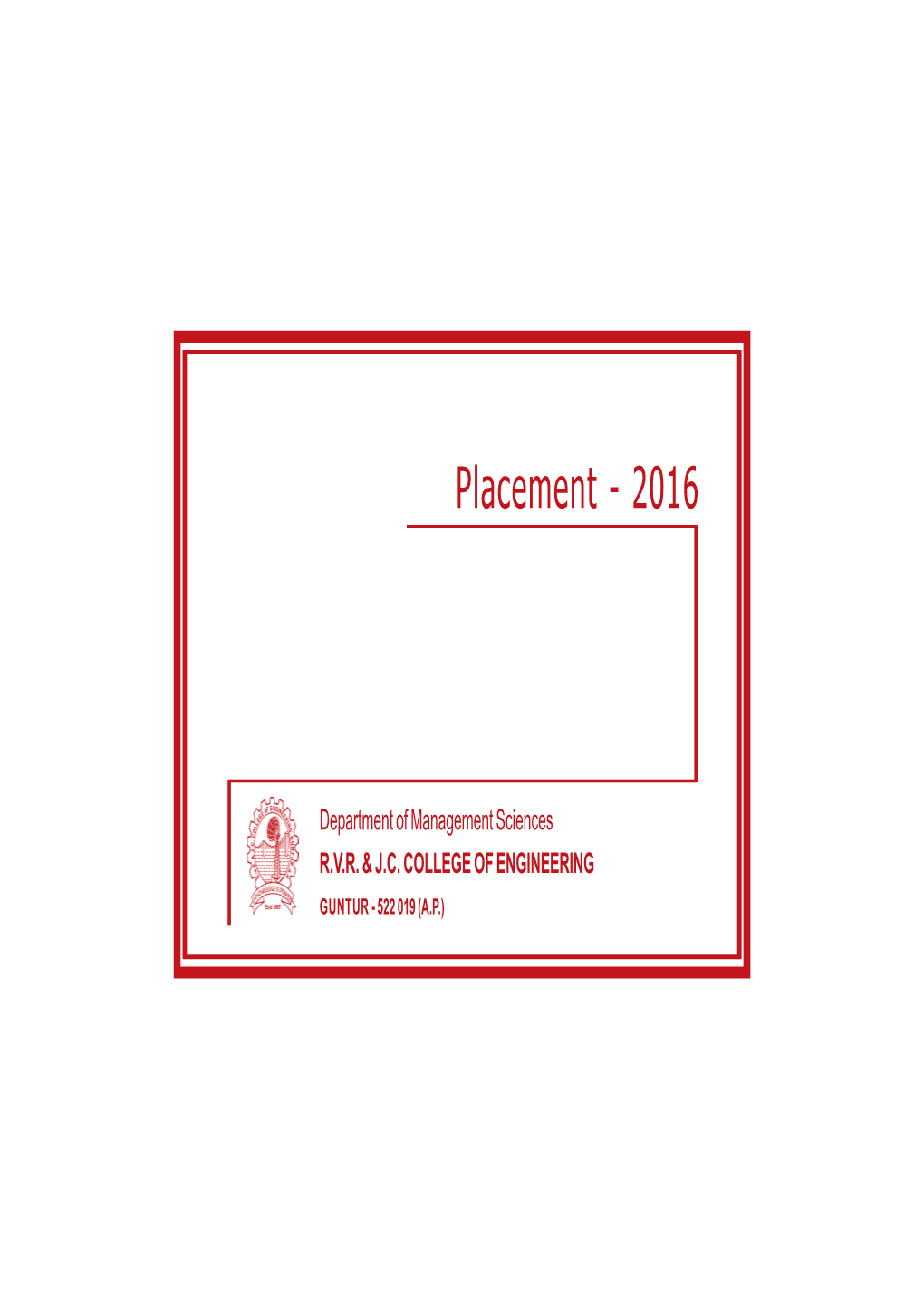 Placement - 2016