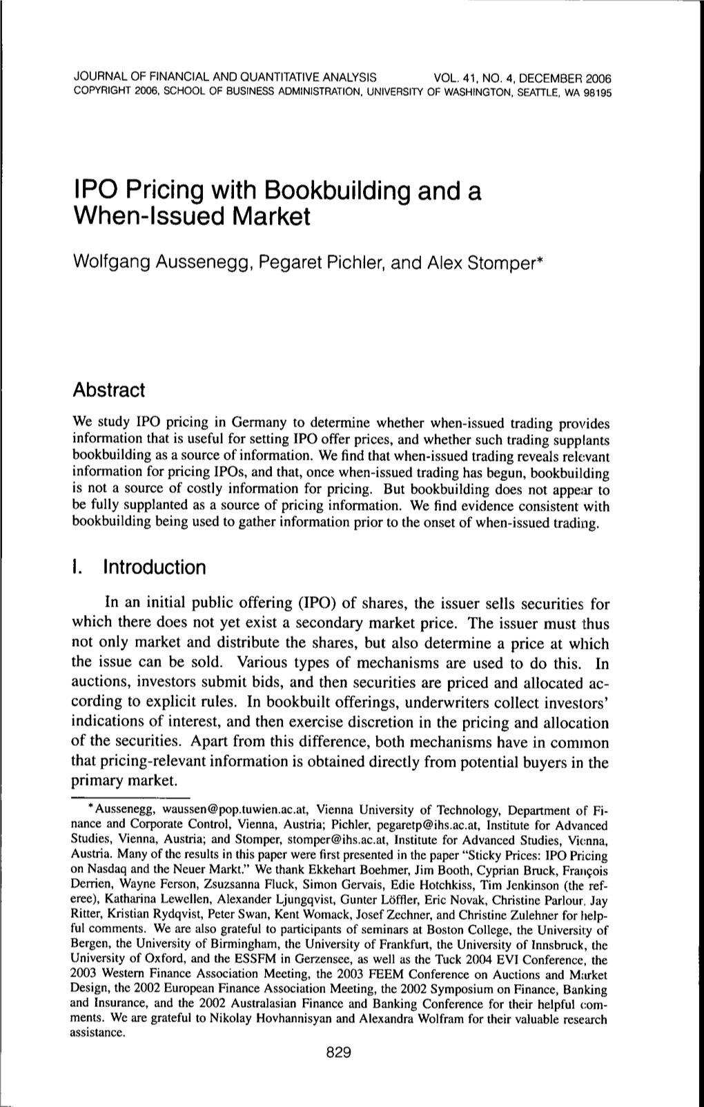 IPO Pricing with Bookbuilding and a When-Issued Market