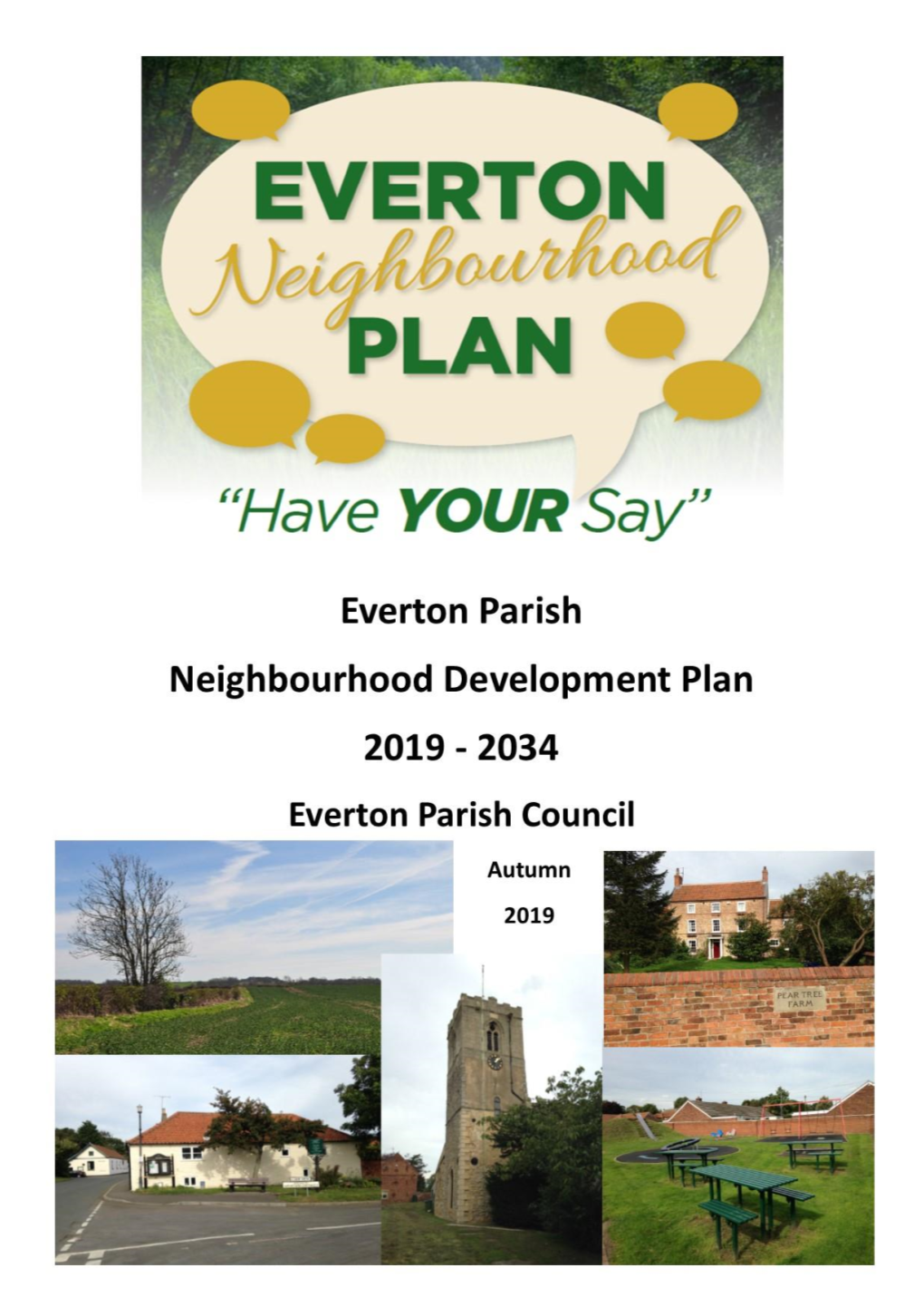 Neighbourhood Plan Steering Group on Behalf of the Parish Council