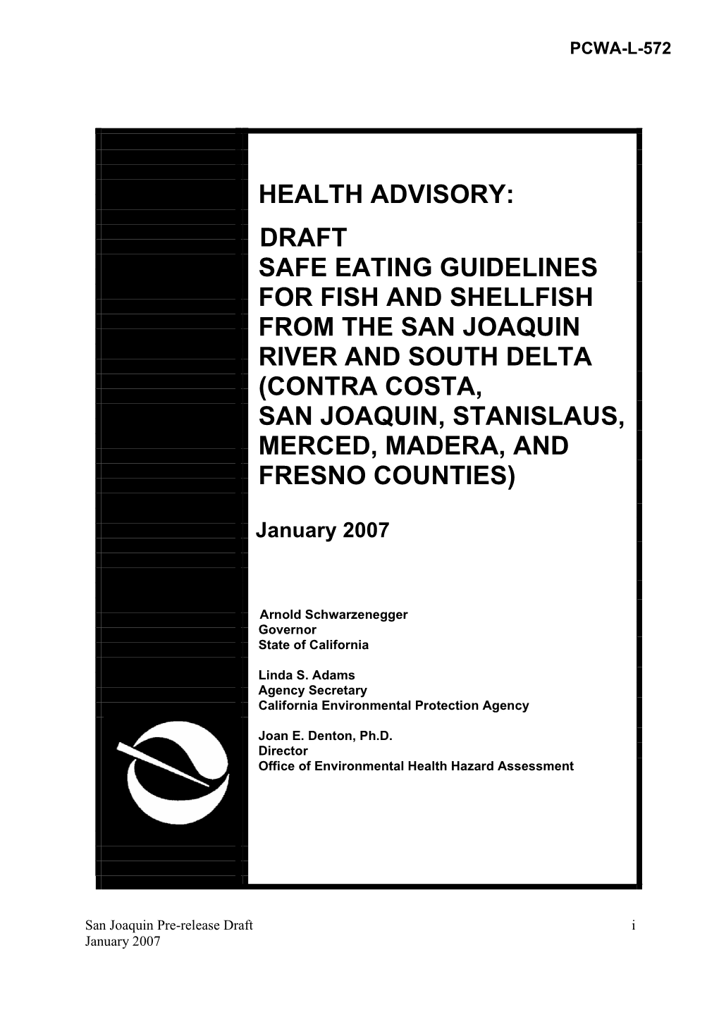 Draft Safe Eating Guidelines for Fish and Shellfish