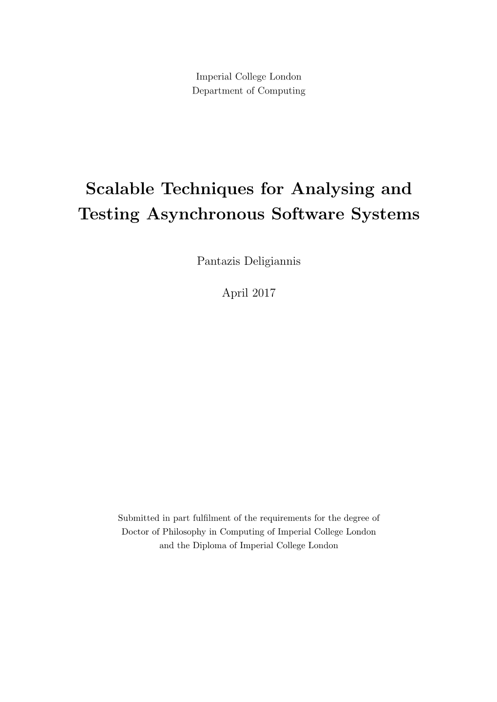Scalable Techniques for Analysing and Testing Asynchronous Software Systems