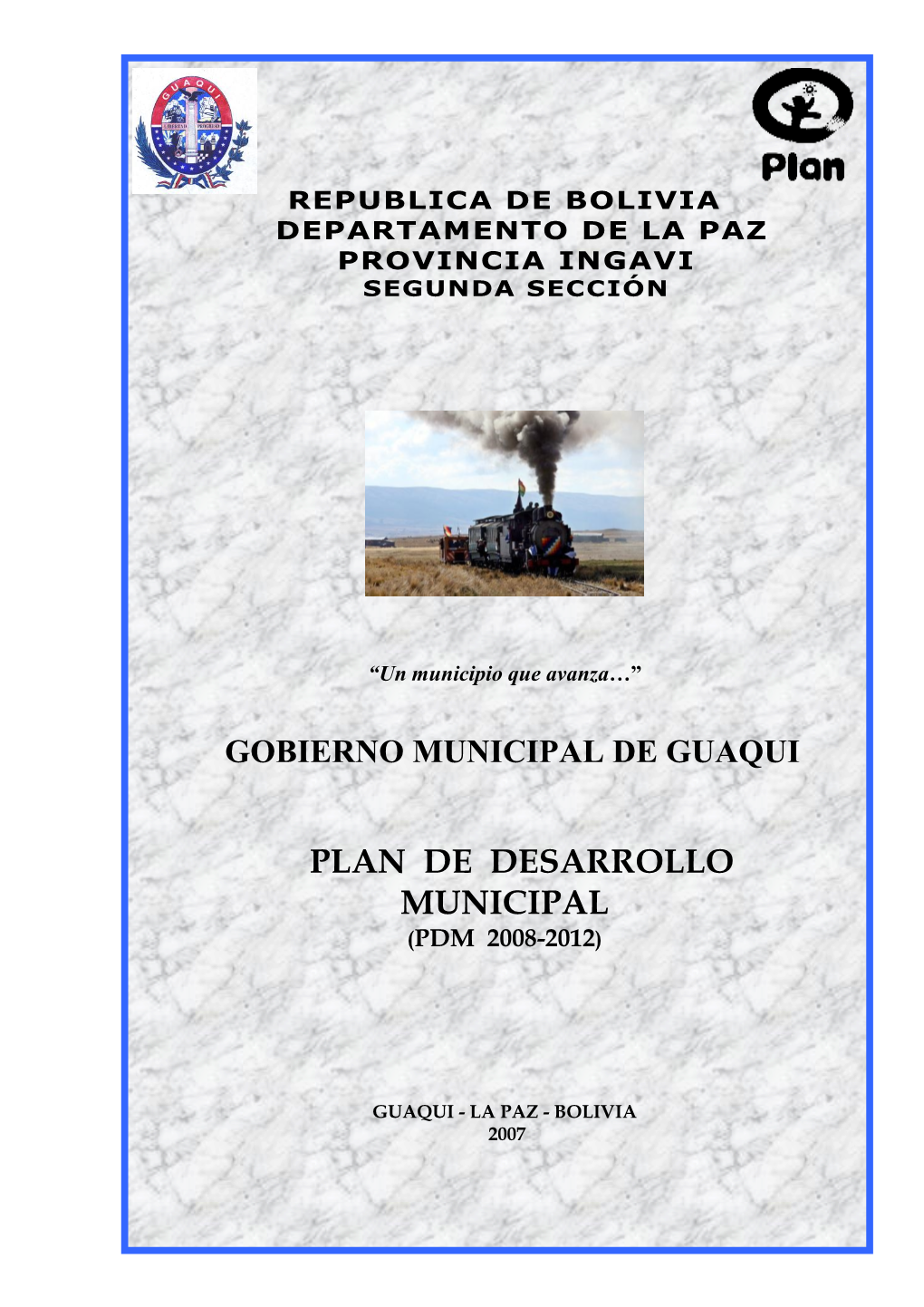 Plan De Desarrollo Municipal (Pdm 2008-2012)
