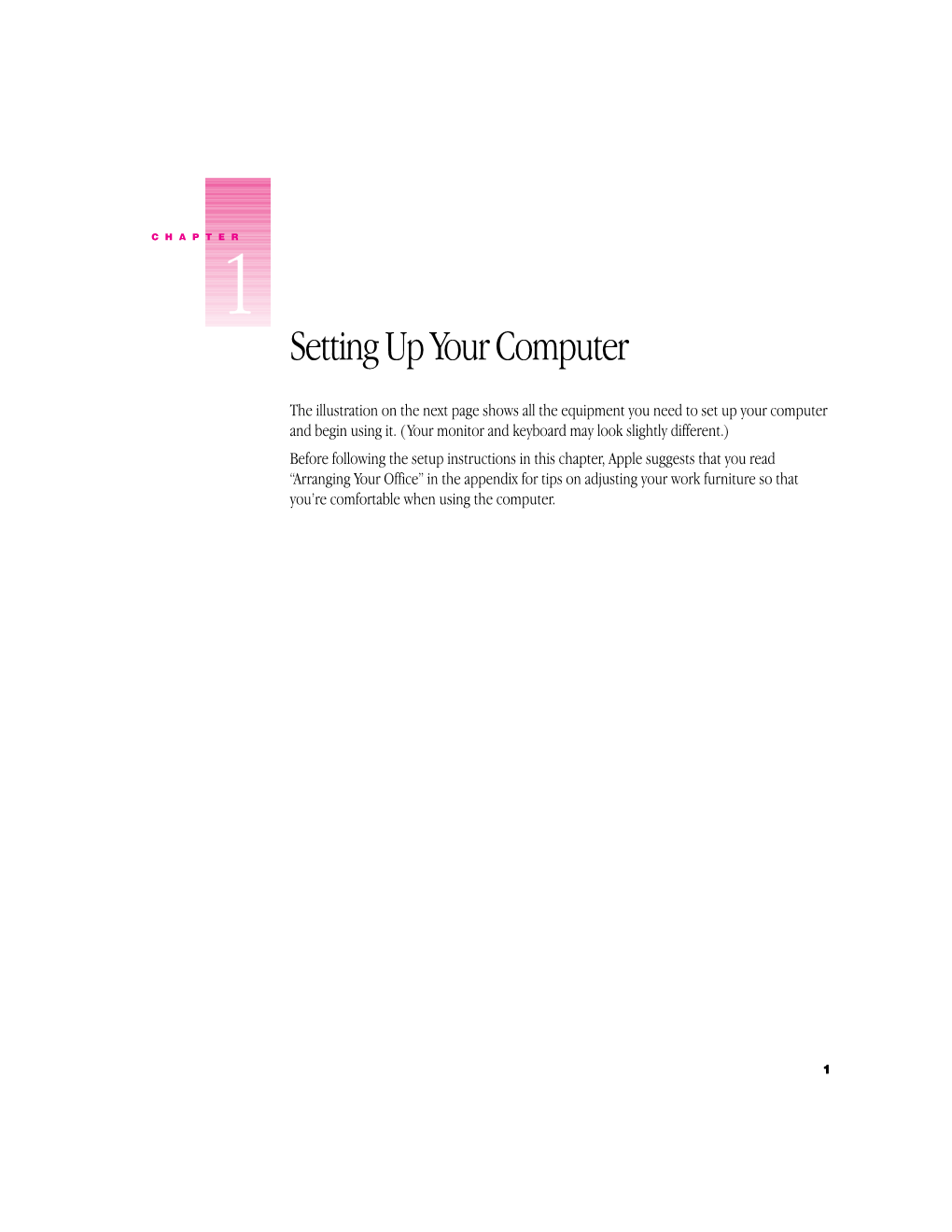 Setting up Your Computer
