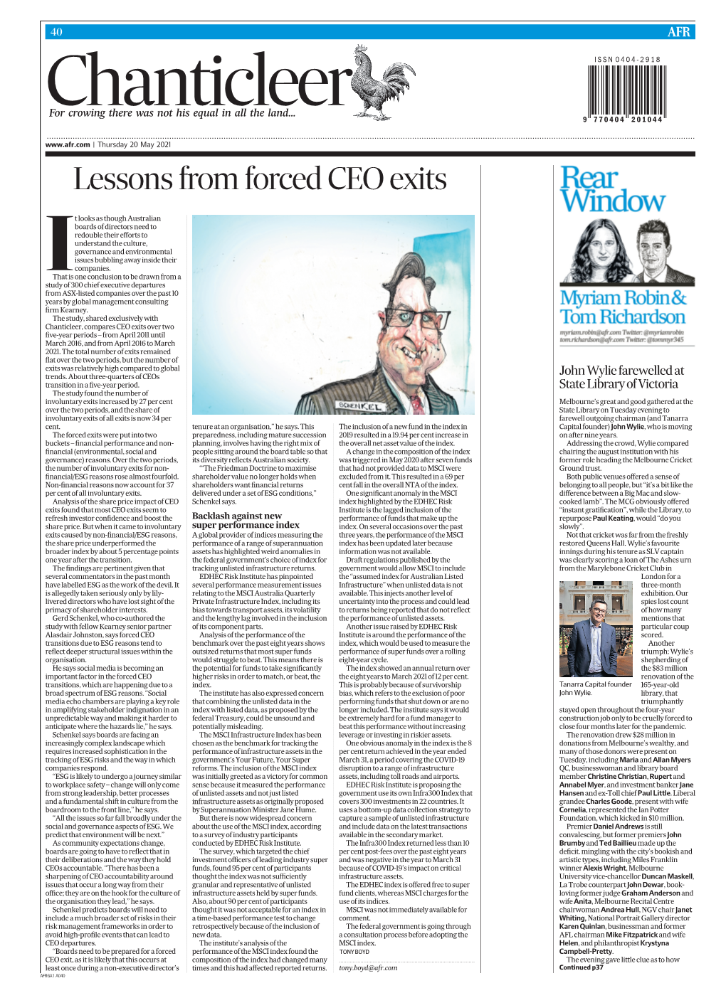 Lessons from Forced CEO Exits