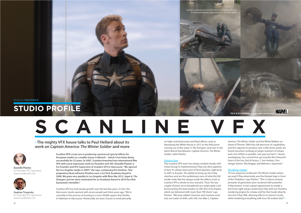 Scanline Contributed Extensively to the Heart-Stopping Effects in the Marvel Blockbuster, Captain America: the Winter Soldier