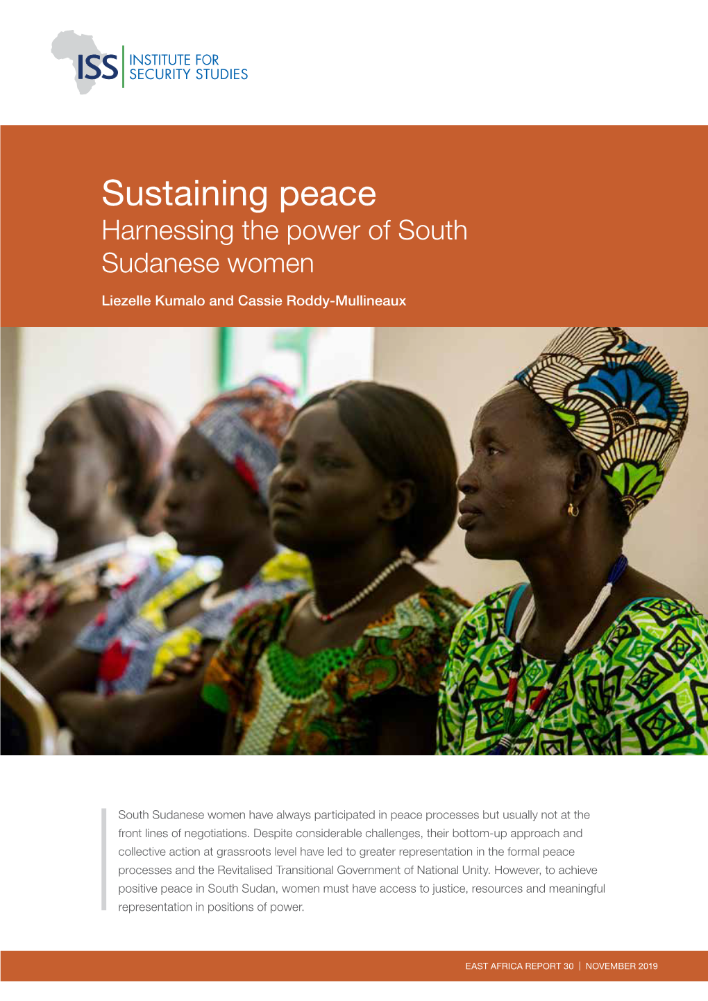 Sustaining Peace: Harnessing the Power of South Sudanese Women