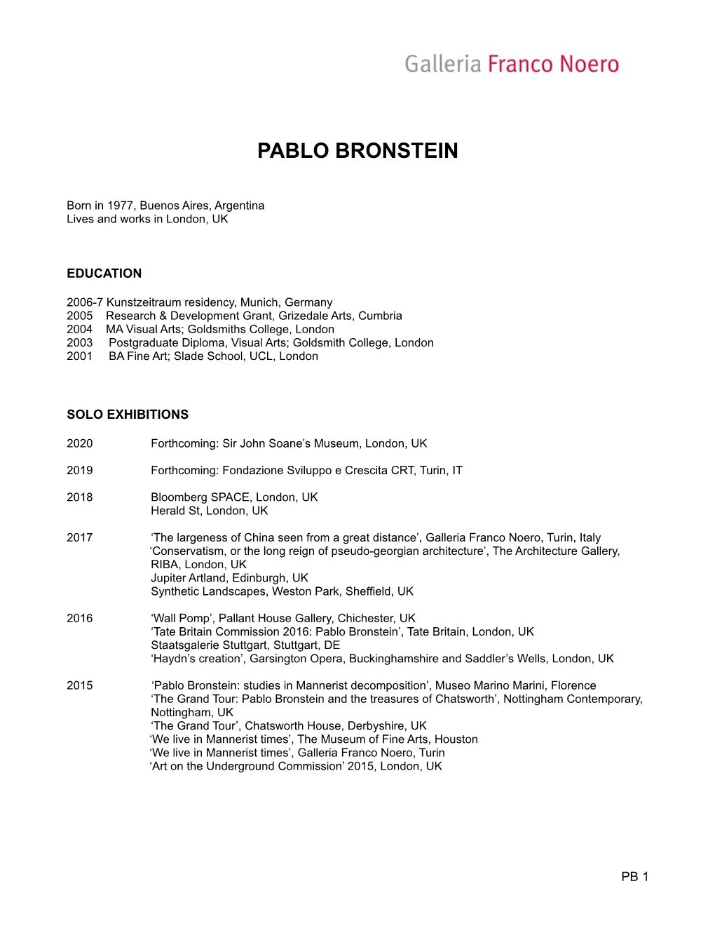 Pablo Bronstein