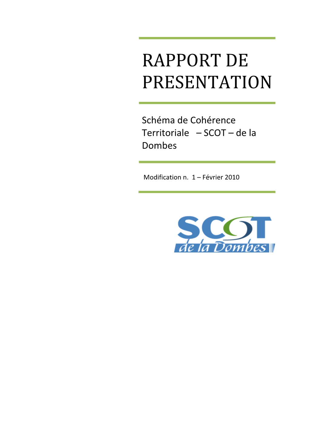 Rapport De Presentation