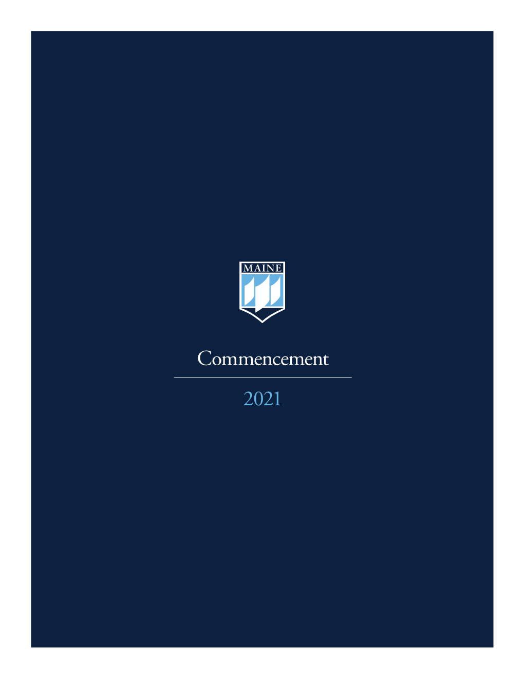 Commencement 2021 Program