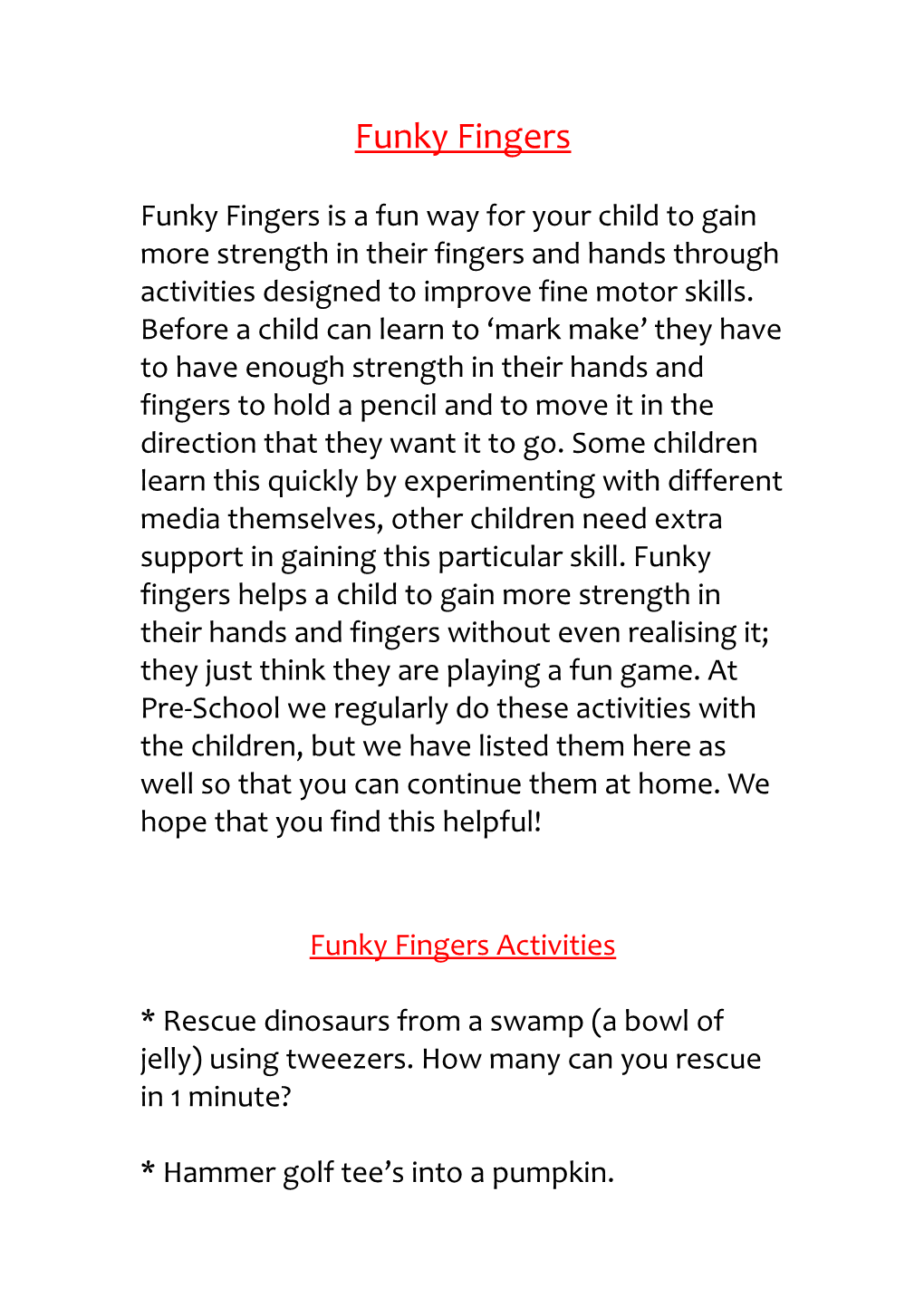 Funky Fingers