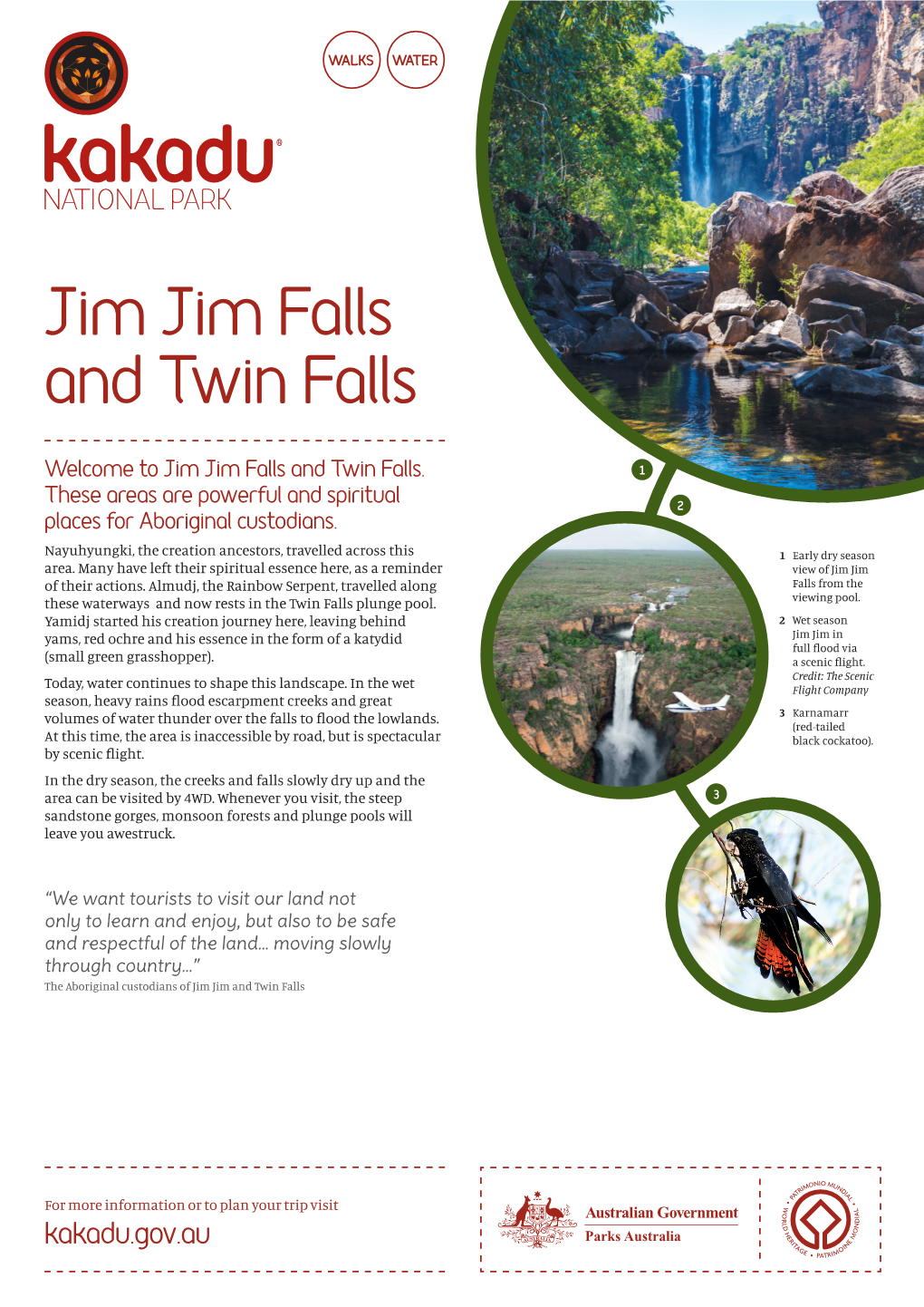 Jim Jim Falls and Twin Falls