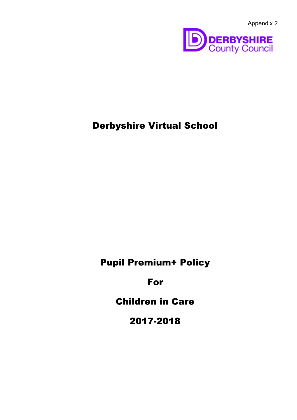 Derbyshire Virtual School