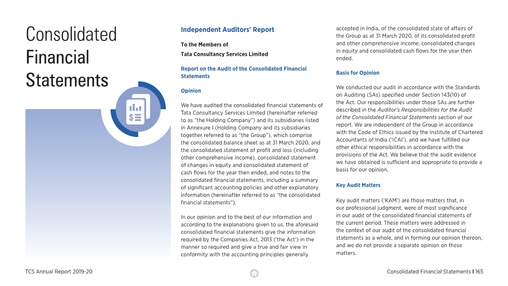 TCS Annual Report 2019-20