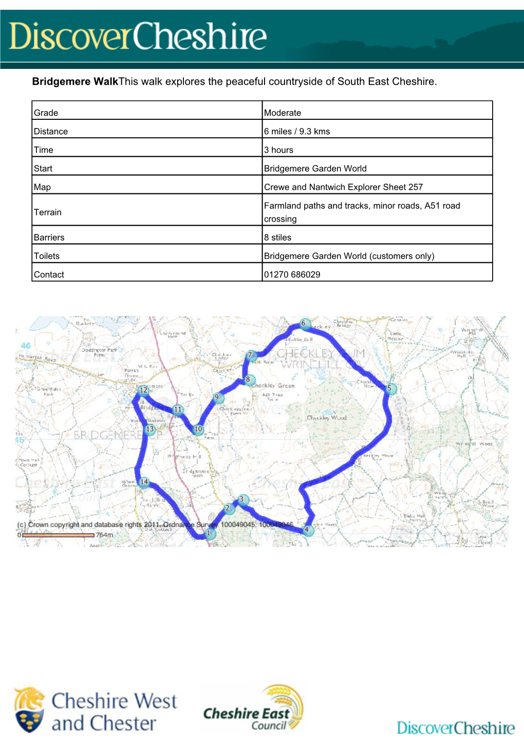 Bridgemere Walkthis Walk Explores the Peaceful Countryside of South East Cheshire