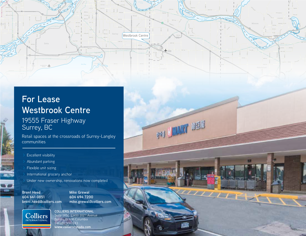 For Lease Westbrook Centre