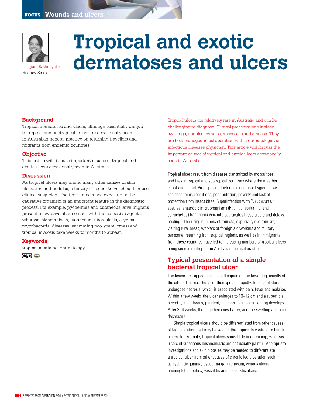 Tropical and Exotic Dermatoses and Ulcers