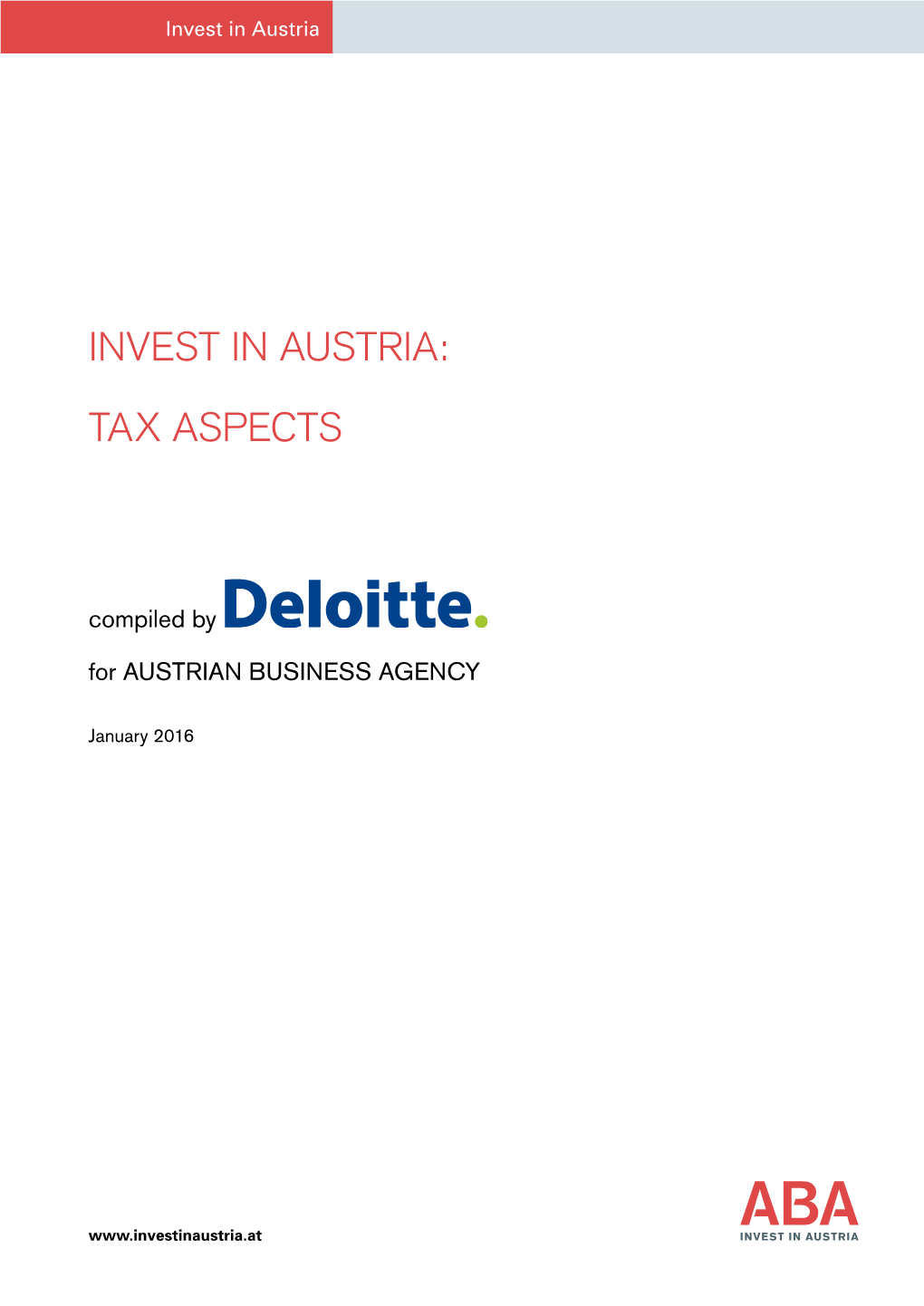 Invest in Austria: Tax Aspects