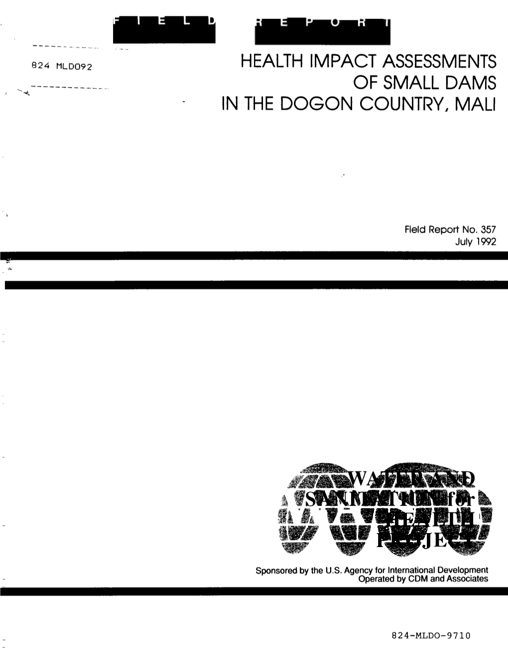 Health Impact Assessments of Small Dams in the Dogon Country, Mali