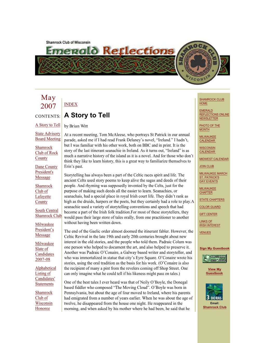 May 2007 Emerald Reflections