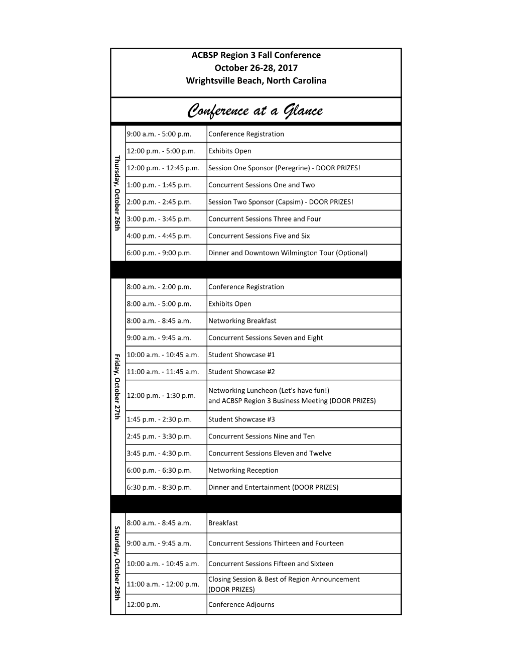 Region 3 Conference Program