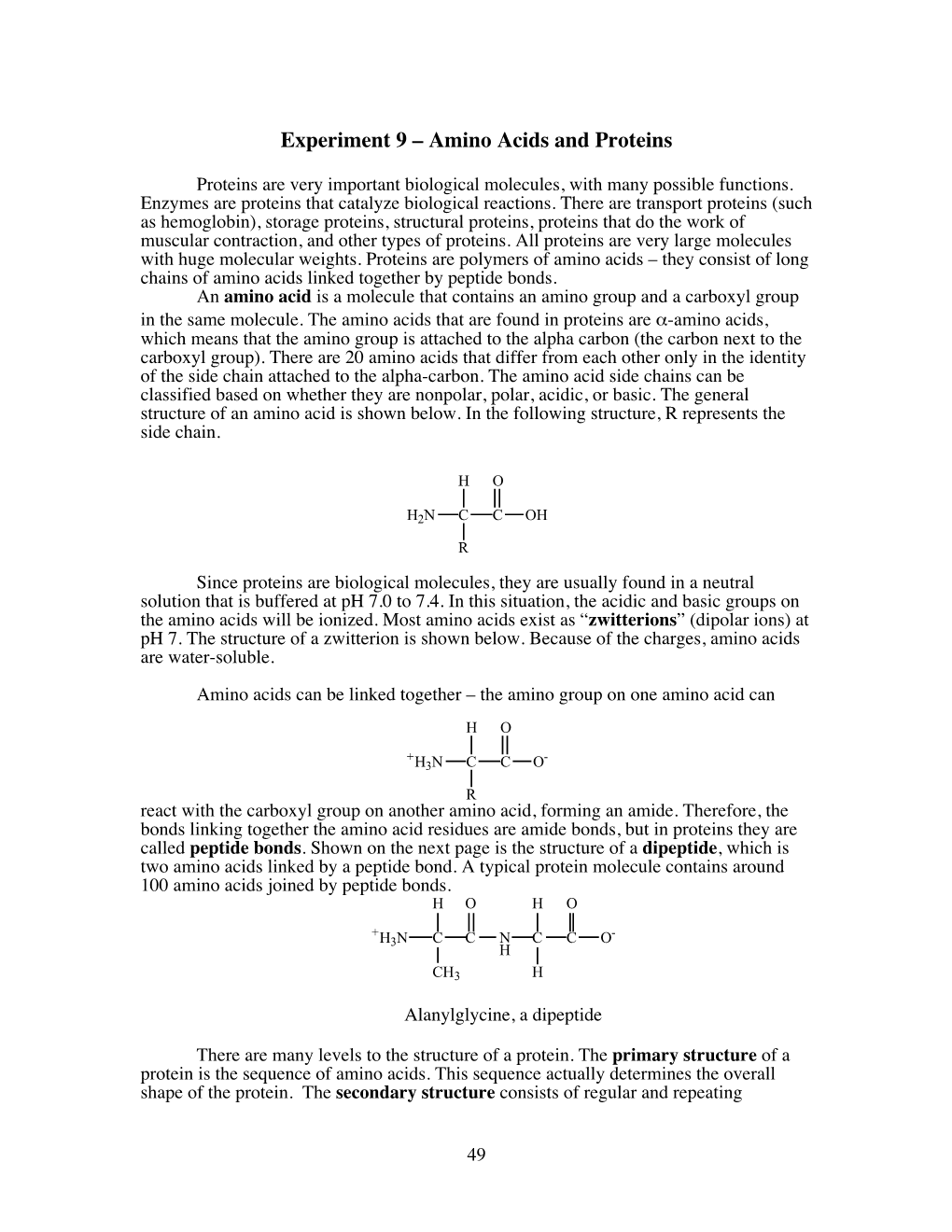 9-Amino Acids and Proteins