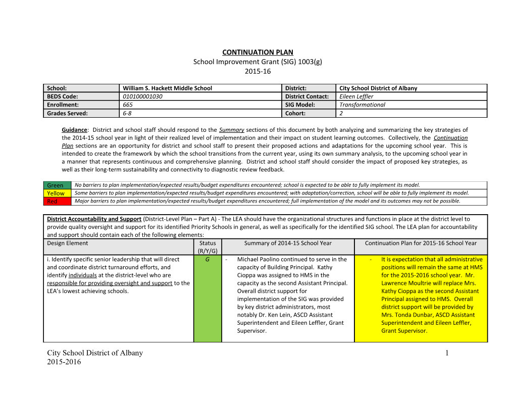 Project Plan and Timeline - the LEA/School Must Provide a Project Plan That Provides A