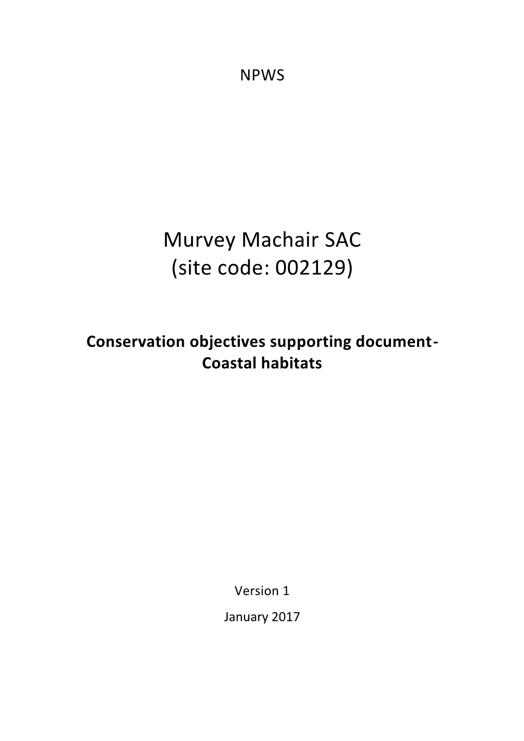 Murvey Machair SAC (Site Code: 002129)