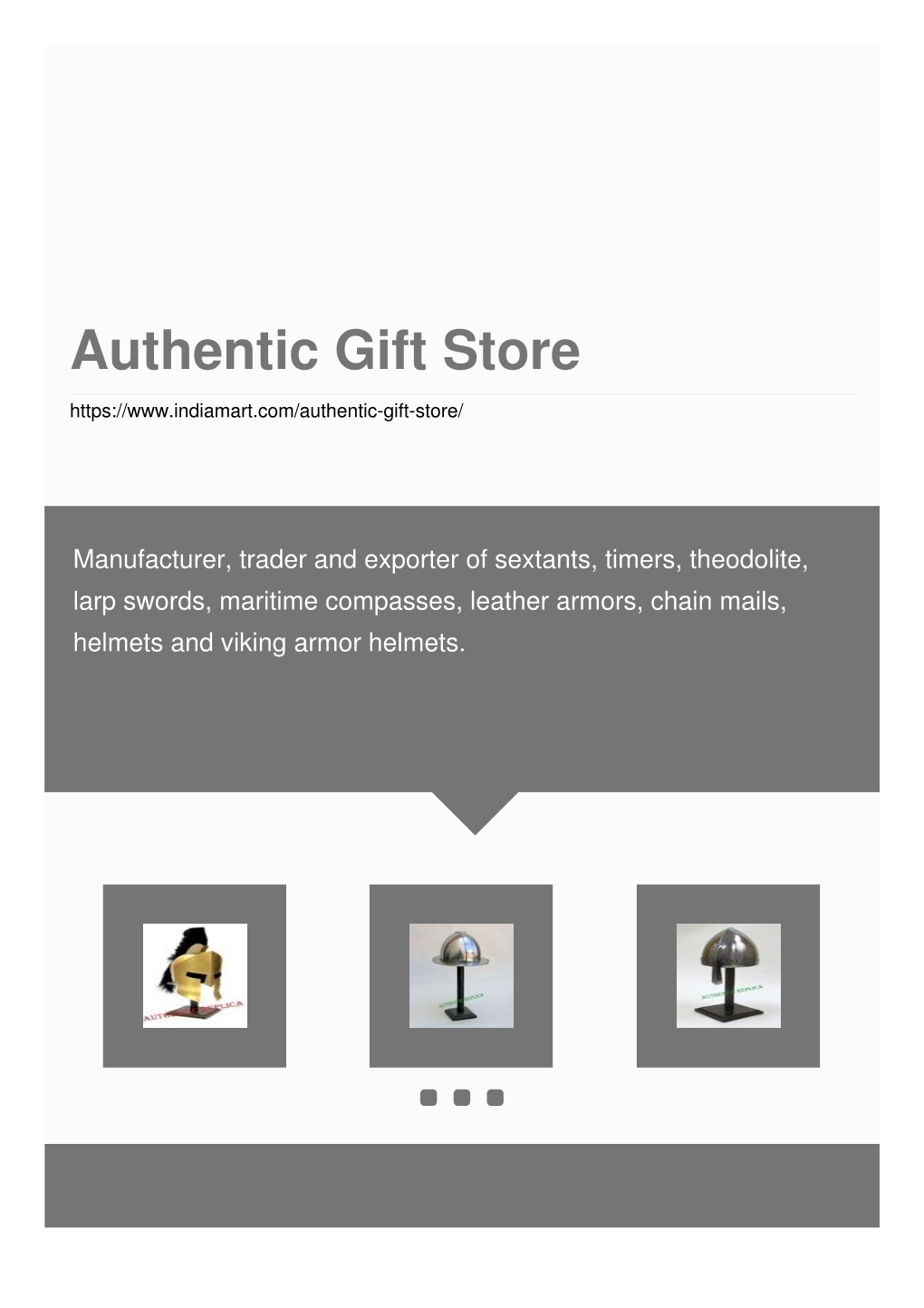 Authentic Gift Store