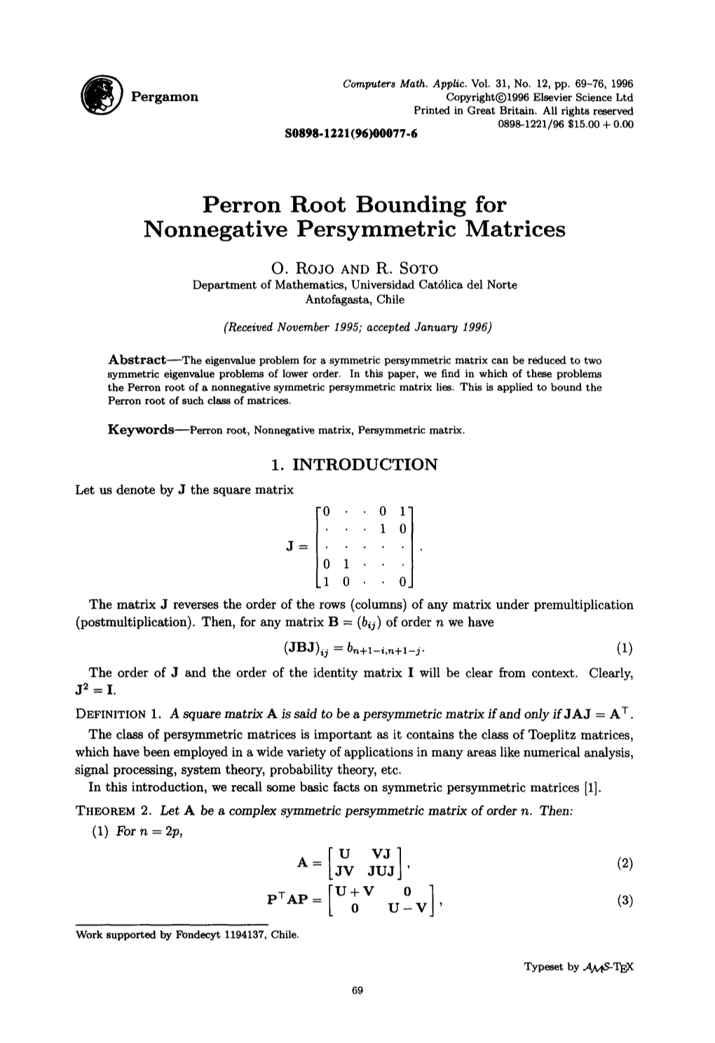 Perron Root Bounding for Nonnegative Persymmetric Matrices
