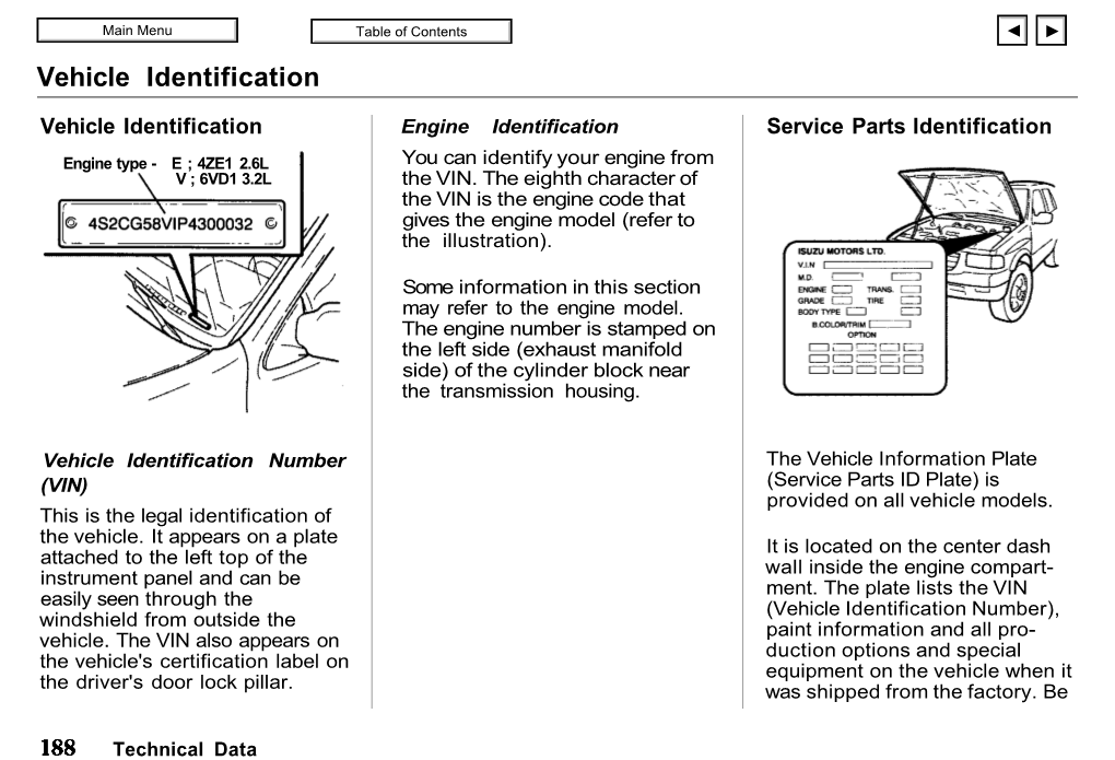 Vehicle Identification