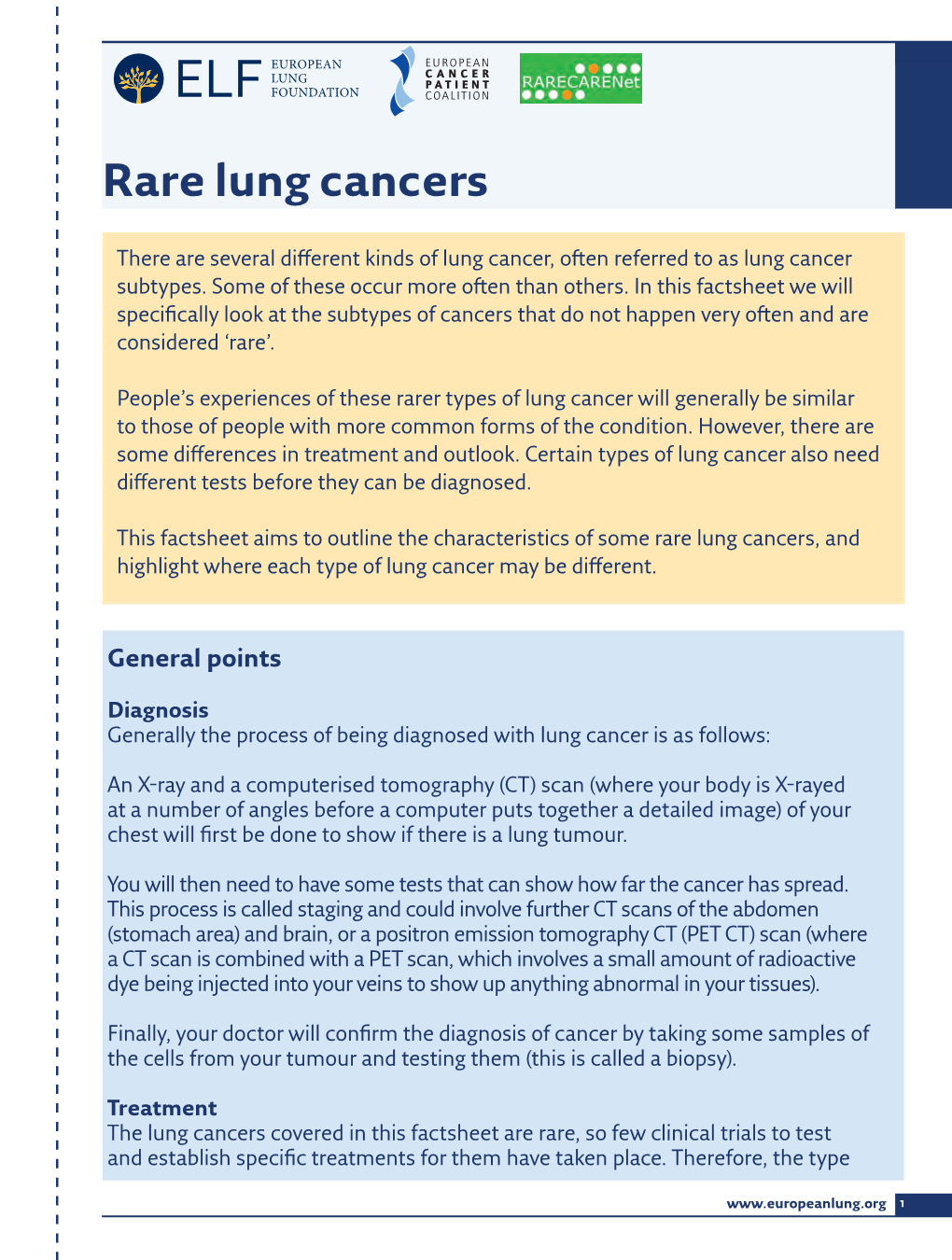 Rare Lung Cancers.Indd