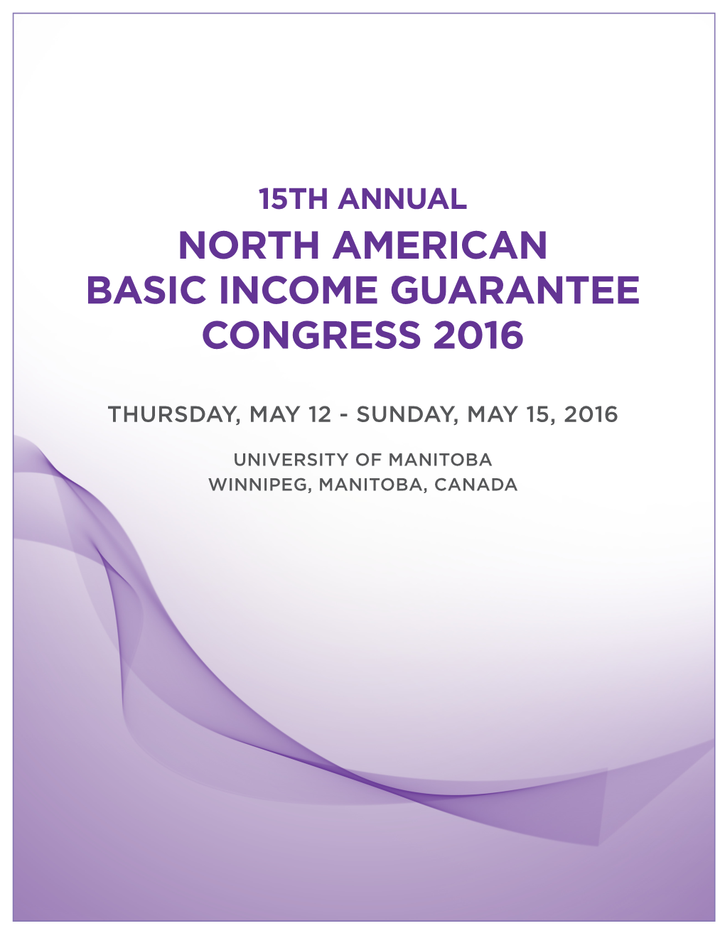 North American Basic Income Guarantee Congress 2016