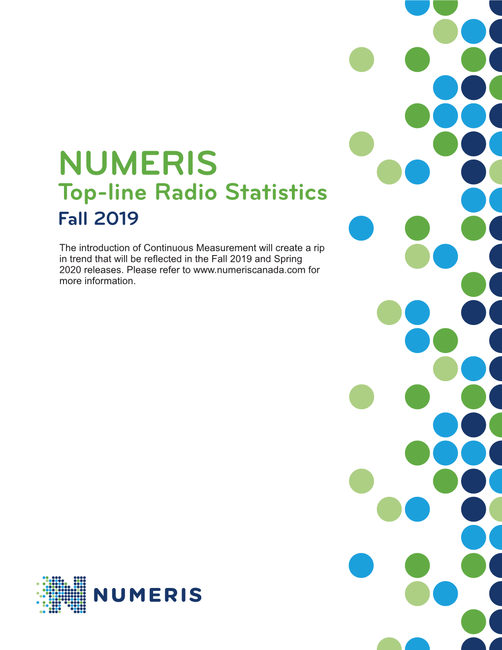 NUMERIS Top-Line Radio Statistics Fall 2019