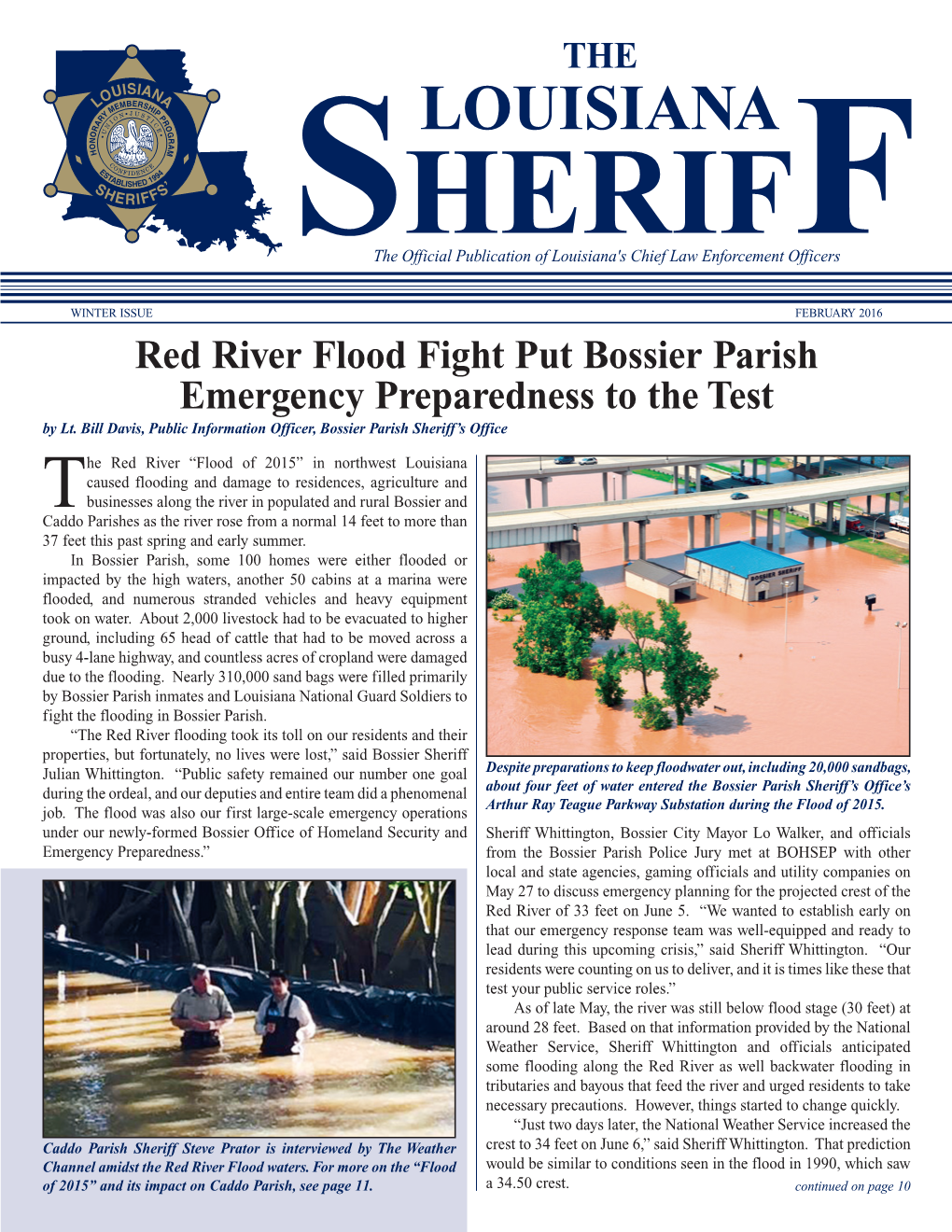 Red River Flood Fight Put Bossier Parish Emergency Preparedness to the Test by Lt