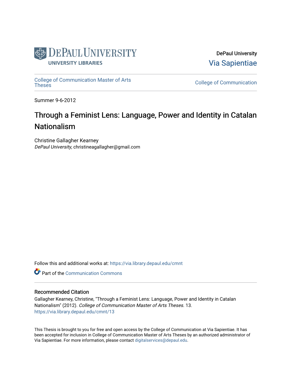 Through a Feminist Lens: Language, Power and Identity in Catalan Nationalism
