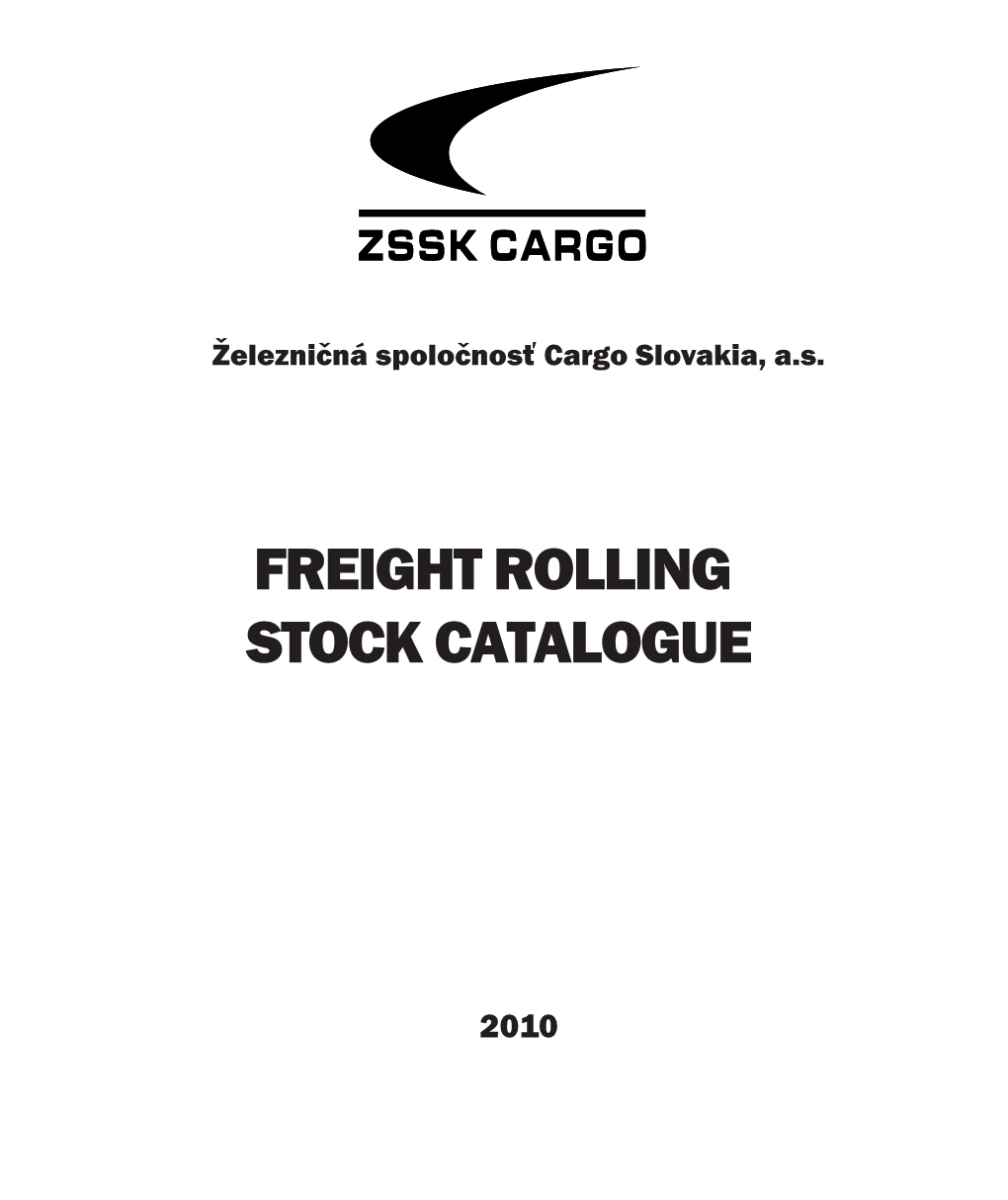 Freight Rolling Stock Catalogue 2010