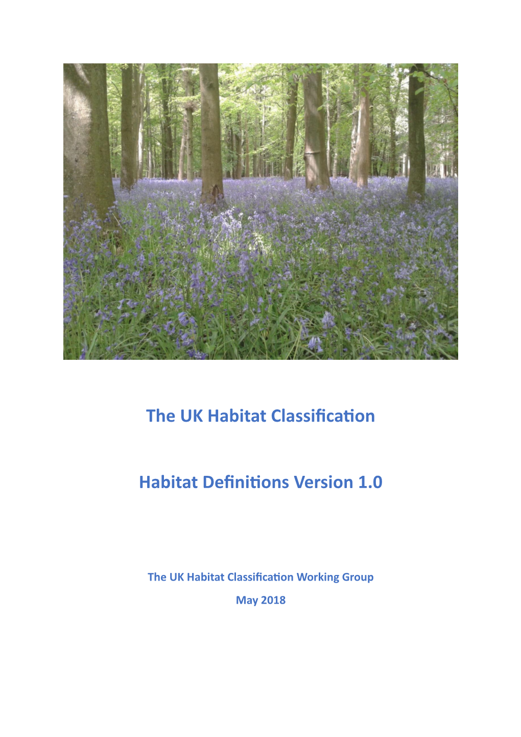 Uk Habitat Classification – Habitat Definitions